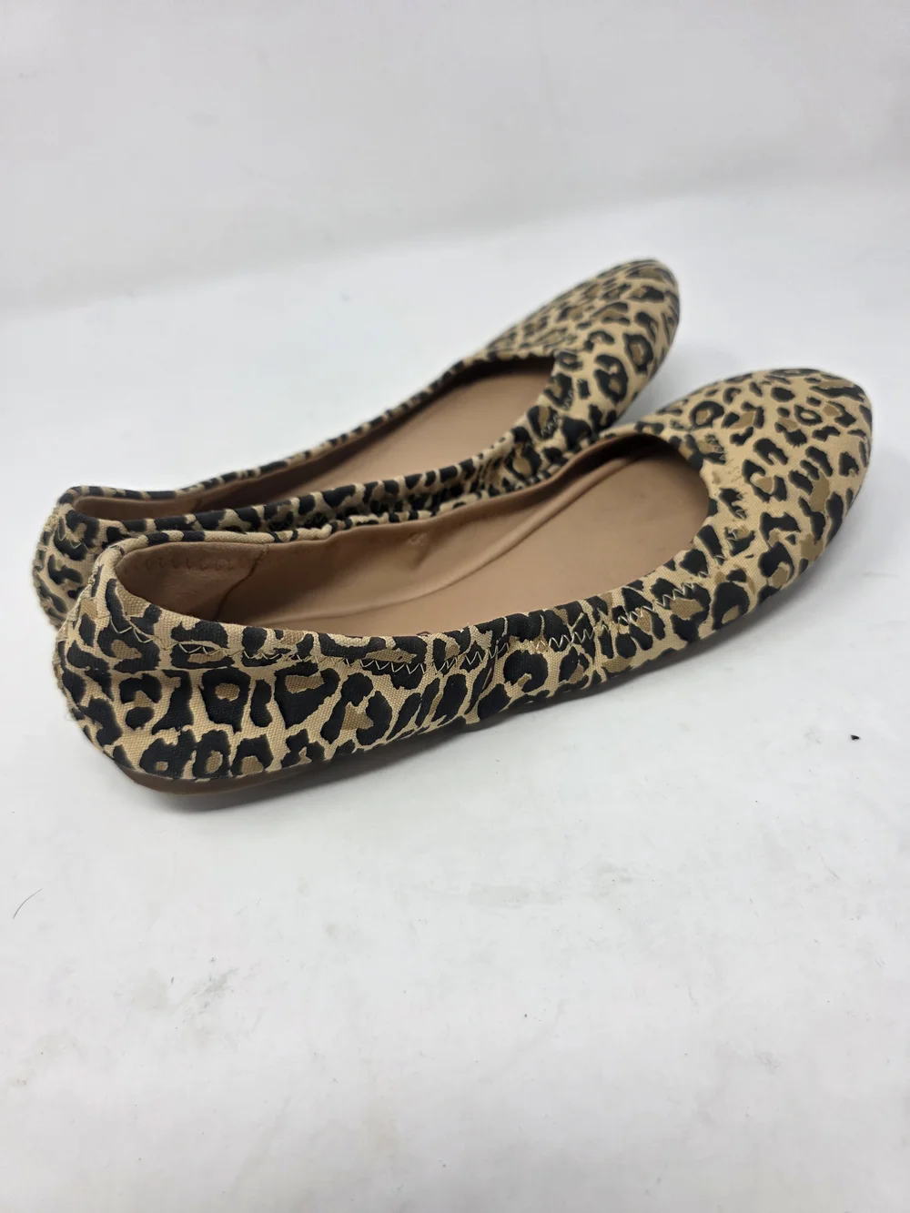Lucky Brand Leopard Print Ballet Flats Women’s 9/40 Animal Print Slip On Shoe